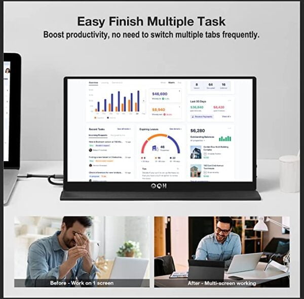 QQH Portable Monitor, 15.6" - Image 3